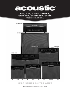 LEAD SERIES GUITAR AMPS - Acoustic Amplification