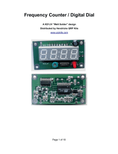 Frequency Counter / Digital Dial