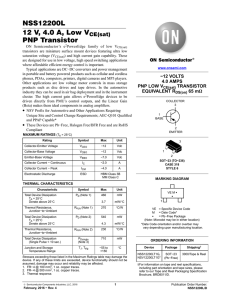 NSS12200L - Low VCE(sat) PNP Transistors