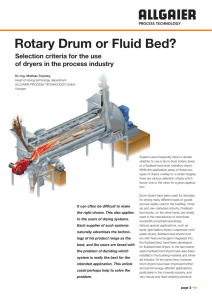 Rotary Drum or Fluid Bed?