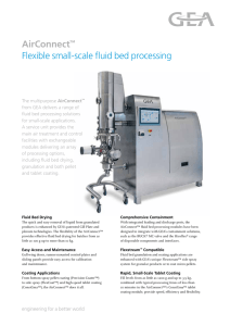 AirConnect™ Flexible small-scale fluid bed processing