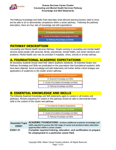 d. pathway knowledge and skills