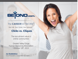 Clicks vs. Cliques - Greater Valley Forge Human Resources