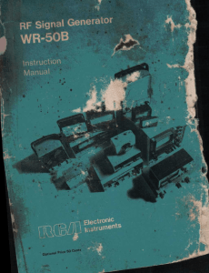 RCA WR-50B INSTRUCTION MANUAL - Byan