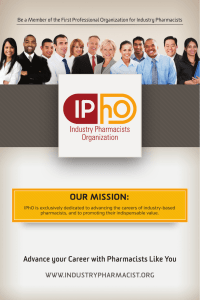 our mission - Industry Pharmacists Organization