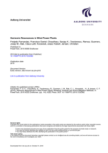 Harmonic Resonances in Wind Power Plants - VBN