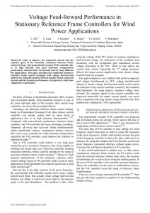 Voltage Feed-forward Performance in Stationary Reference Frame