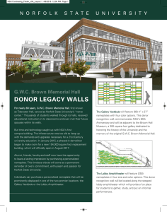 donor legacy walls - Norfolk State University