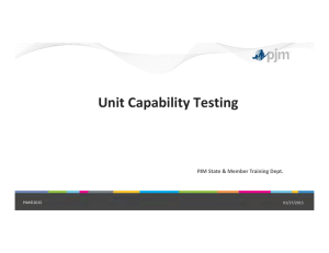 Unit Capability Testing