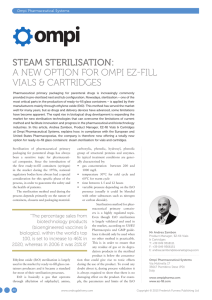 STEAM STERILISATION: A NEW OPTION FOR OMPI EZ