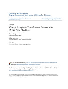 Voltage Analysis of Distribution Systems with DFIG Wind Turbines