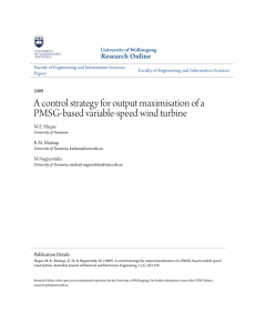 A control strategy for output maximisation of a PMSG