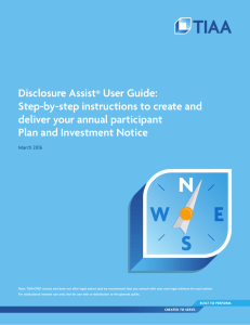 Disclosure Assist® User Guide