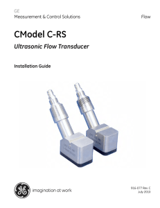 GE Panametrics C-RS Ultrasonic Flow Transducers