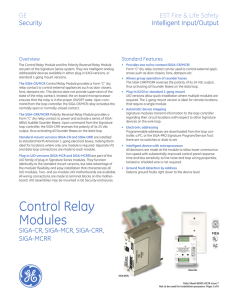 Data Sheet 85001-0239 -- Control Relay Modules