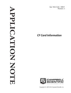 CF Card Information Application Note