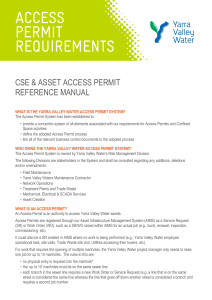 Access Permit Requirements