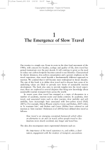 The Emergence of Slow Travel