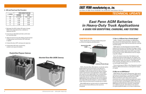 Heavy-Duty AGM Guide Technical Update