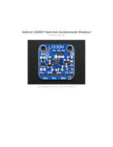 Adafruit LIS3DH Triple-Axis Accelerometer Breakout