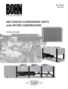 AIR-COOLED CONDENSING UNITS with BITZER COMPRESSORS