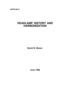 headlamp history and harmonization