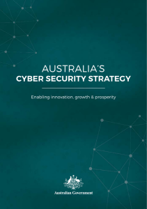 Australia`s Cyber Security Strategy