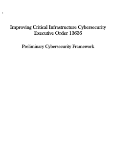 Preliminary Cybersecurity Framework