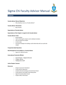 Faculty Advisor Manual