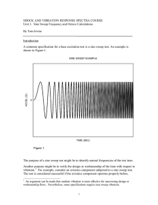 SHOCK AND VIBRATION RESPONSE SPECTRA