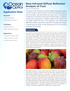 App Note - Near-Infrared Diffuse Reflection Analysis