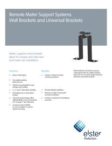 Remote Meter Support Systems Wall Brackets and Universal Brackets
