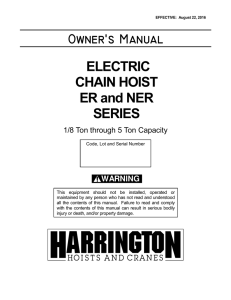 (N)ER Hoist - Harrington Hoists