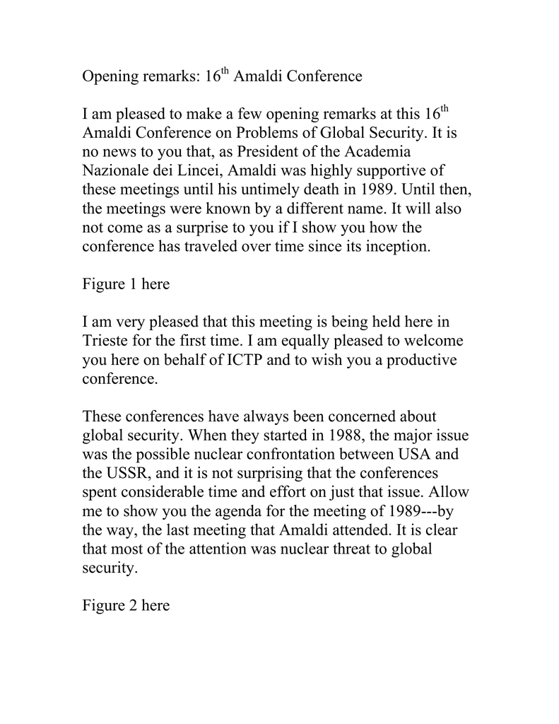 Welcome Remarks For A Meeting Coverletterpedia