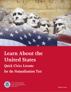 Learn About the United States: Quick Civics Lessons