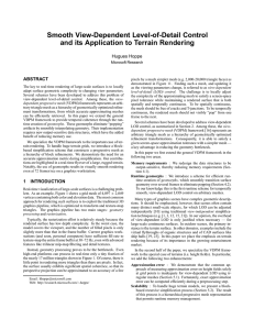 Smooth view-dependent level-of-detail control and