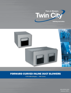 forward curved inline duct blowers