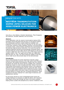 neutron transmutation doped (ntd) silicon for high power