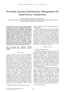 Porcelain Insulator Maintenance Management for Smart Power