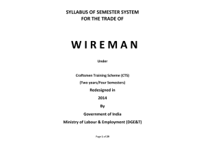 Wireman - Directorate General of Training