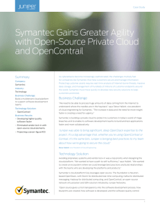 Symantec Gains Greater Agility with Open