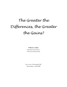 The Greater the Differences, the Greater the Gains?