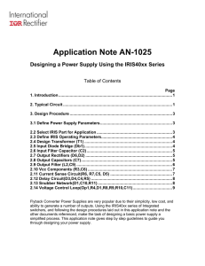 Application Note AN-1025