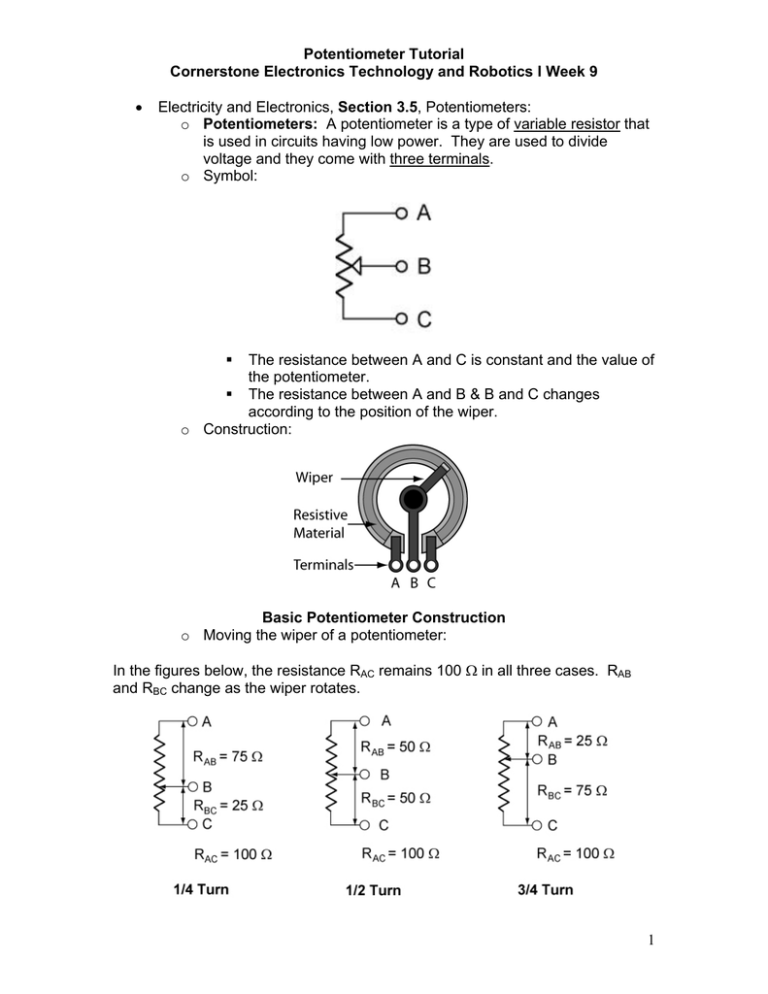 ER Week9, Potentiometers