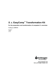 Sc EasyComp Transformation Kit