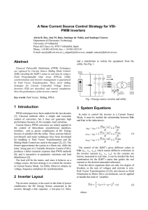 A New Current Source Control Strategy for VSI