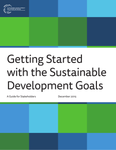 Getting Started with the Sustainable Development Goals