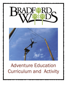 Adventure Education Curriculum and Activity