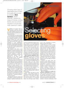 Selecting Gloves - SHIELD Scientific