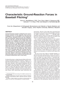 Characteristic Ground-Reaction Forces in Baseball Pitching*